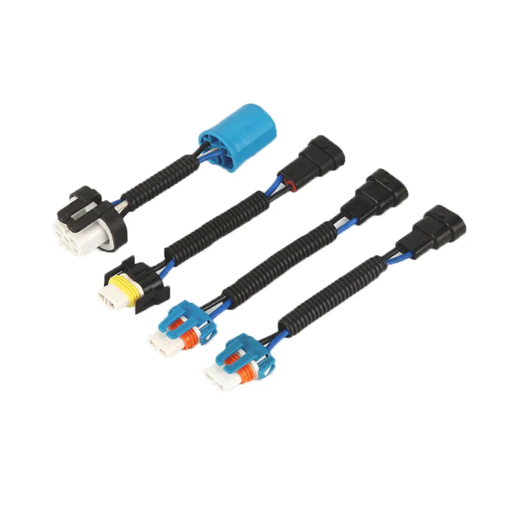 

2PCS Male Female Socket 9004 9005 9006 H11 Adapter Connector Fits HID LED Bulb Lamps Ceramic Socket