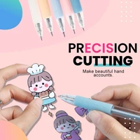 diy craft knife pen set retracked 360%c2%b0 smooth cutting pen paper cutter utility knife with a5 cutting board