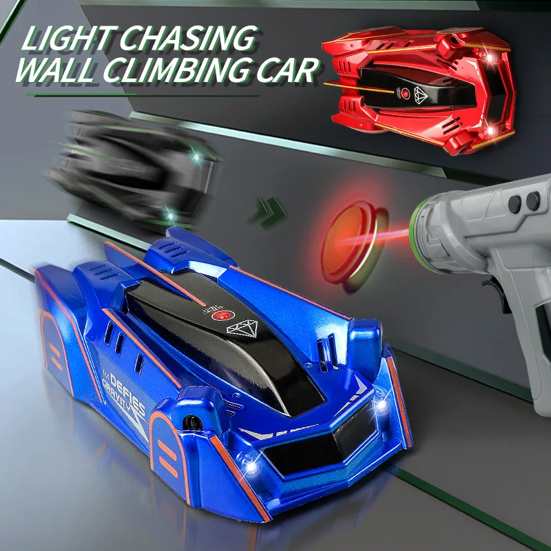 

Air Racing Wall Climbing RC Car Infrared Ray Tracking Laser Guided Dual-mode Stunt Remote Control Light Charging Children's Toys