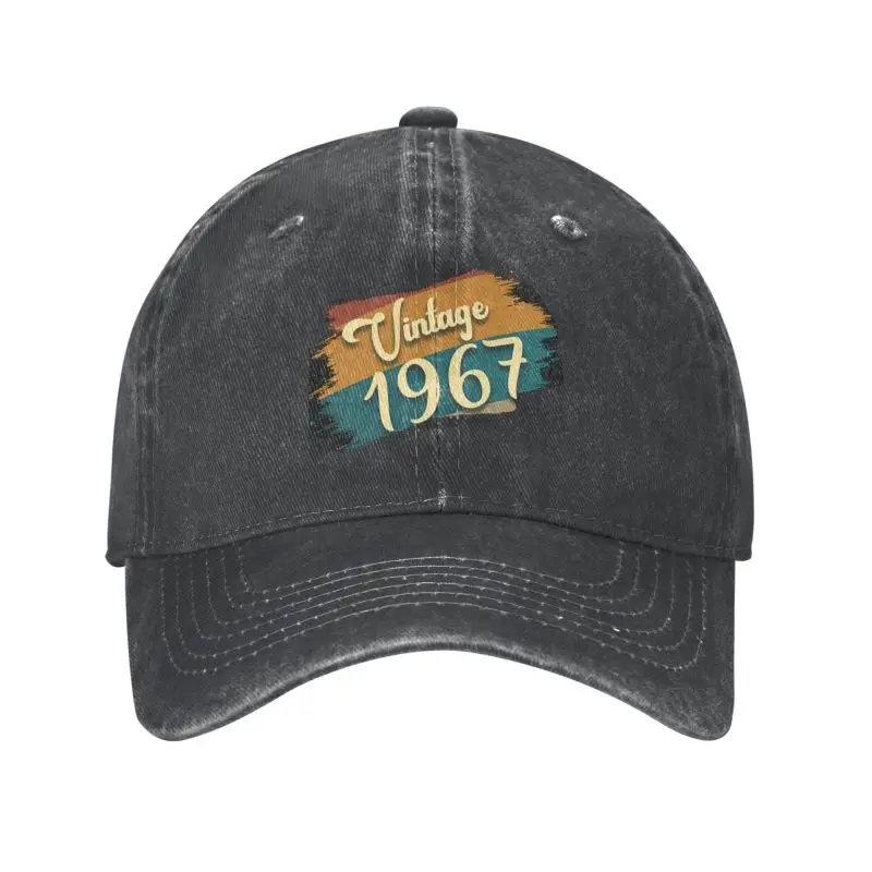 

Custom Cotton Vintage Are Born In 1967 Cool Birthday Gift Baseball Cap Hip Hop Men Women's Adjustable Dad Hat Autumn