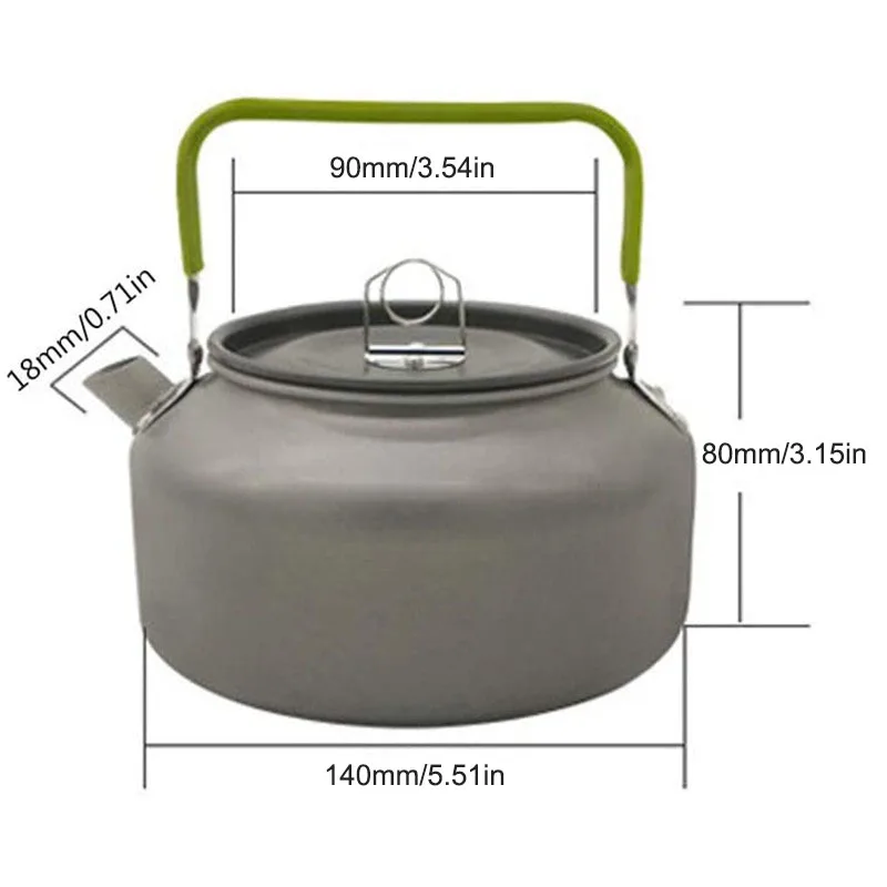 

Outdoor Camping Hard Alumina Kettle Portable Lightweight Camping Kettle For Picnic Hiking Mountaineering