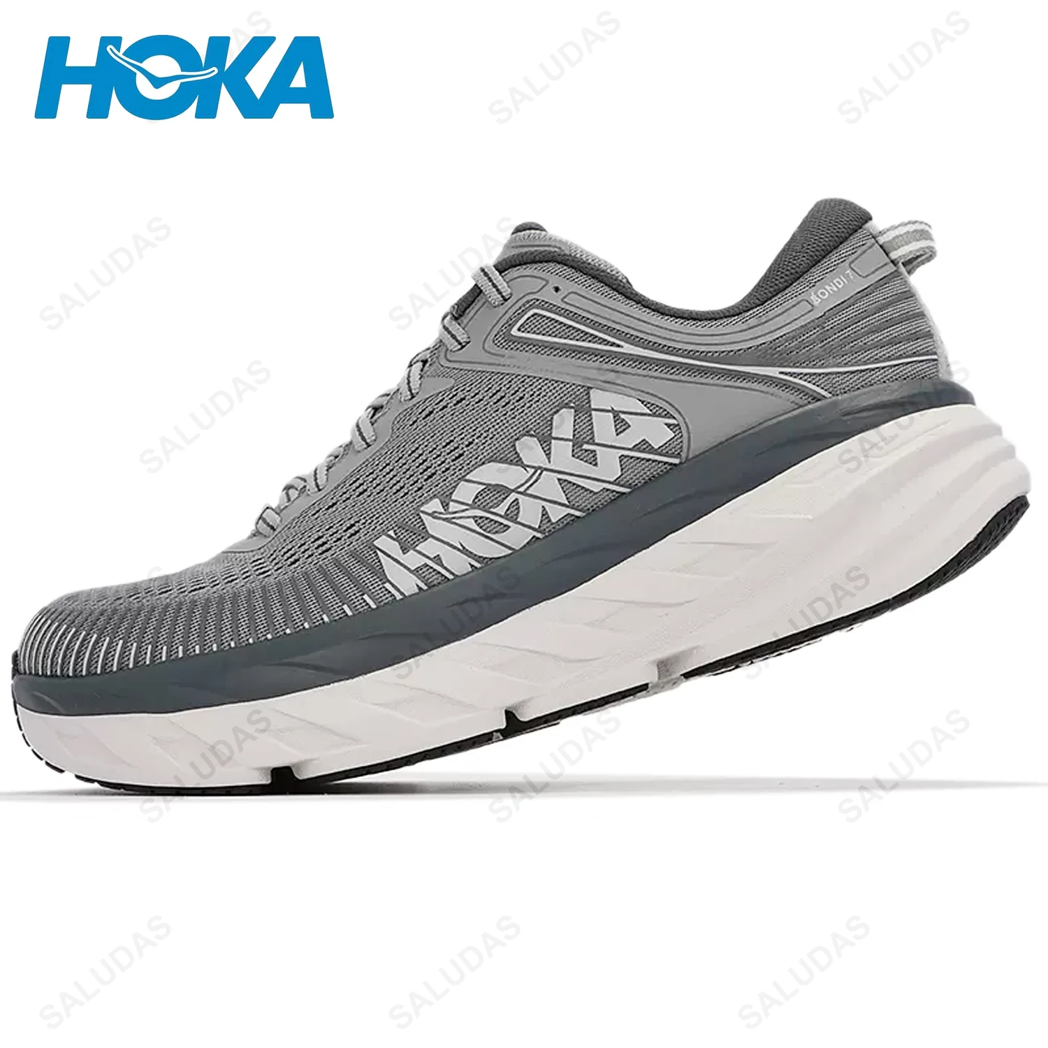 HOKA Original Men Shoes Bondi 7 Trail Running Shoes Lightweight Comfortable Casual Fitness Sneakers Road Jogging Sneakers Male