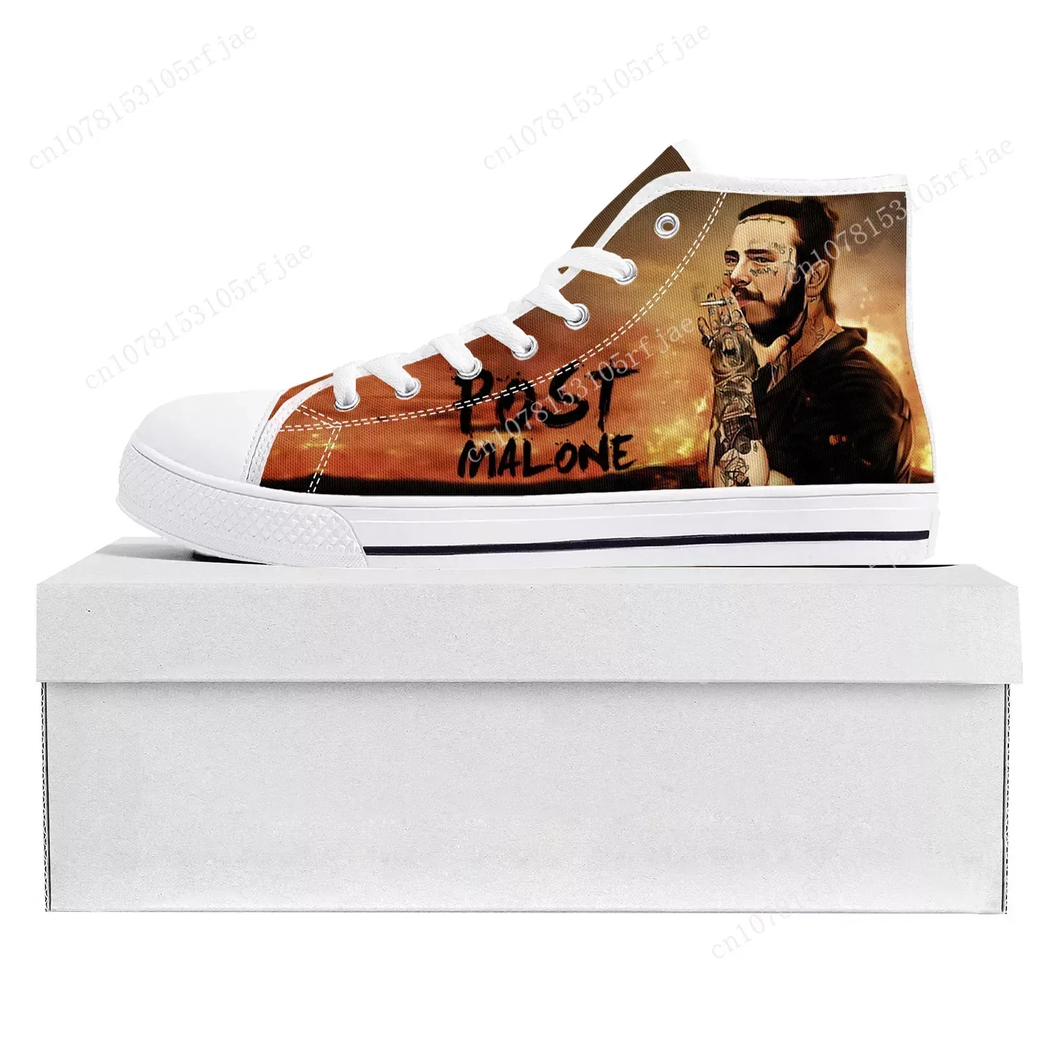 Высокие высококачественные кроссовки P-Post M-Malones Hot Singer мужские и женские холщовые