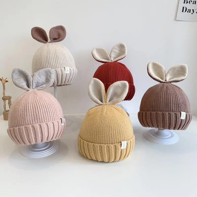 

Шапочка Вязаная однотонная для новорожденных девочек и мальчиков