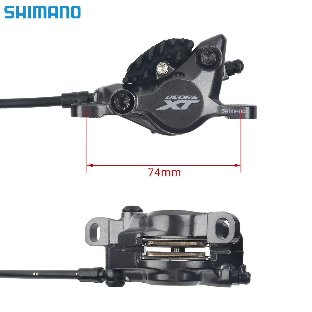 Фото Shimano XT M8100 Гидравлический дисковый тормоз MTB Металлическая смола Ice Tech Pad Тормоза для горного велосипеда 900 1600 мм Велосипедный дисковый тормоз RT66 RT70 №5