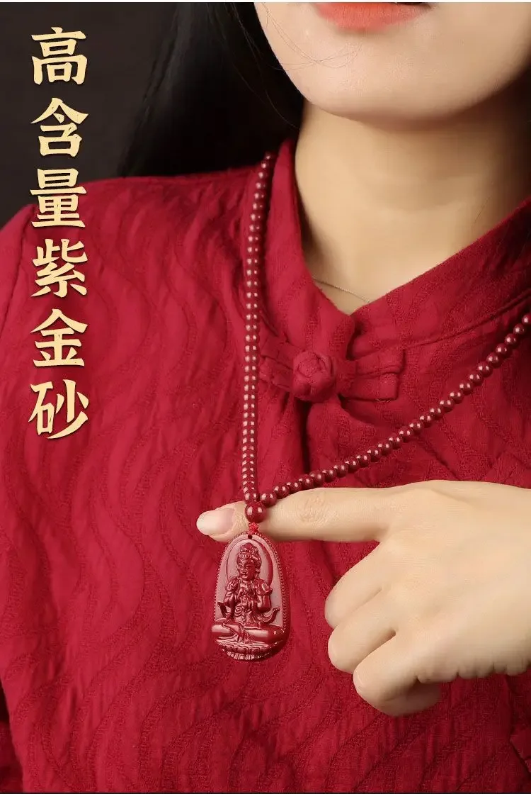 Zijin подлинный песок Будды покровитель амулет для мужчин и женщин