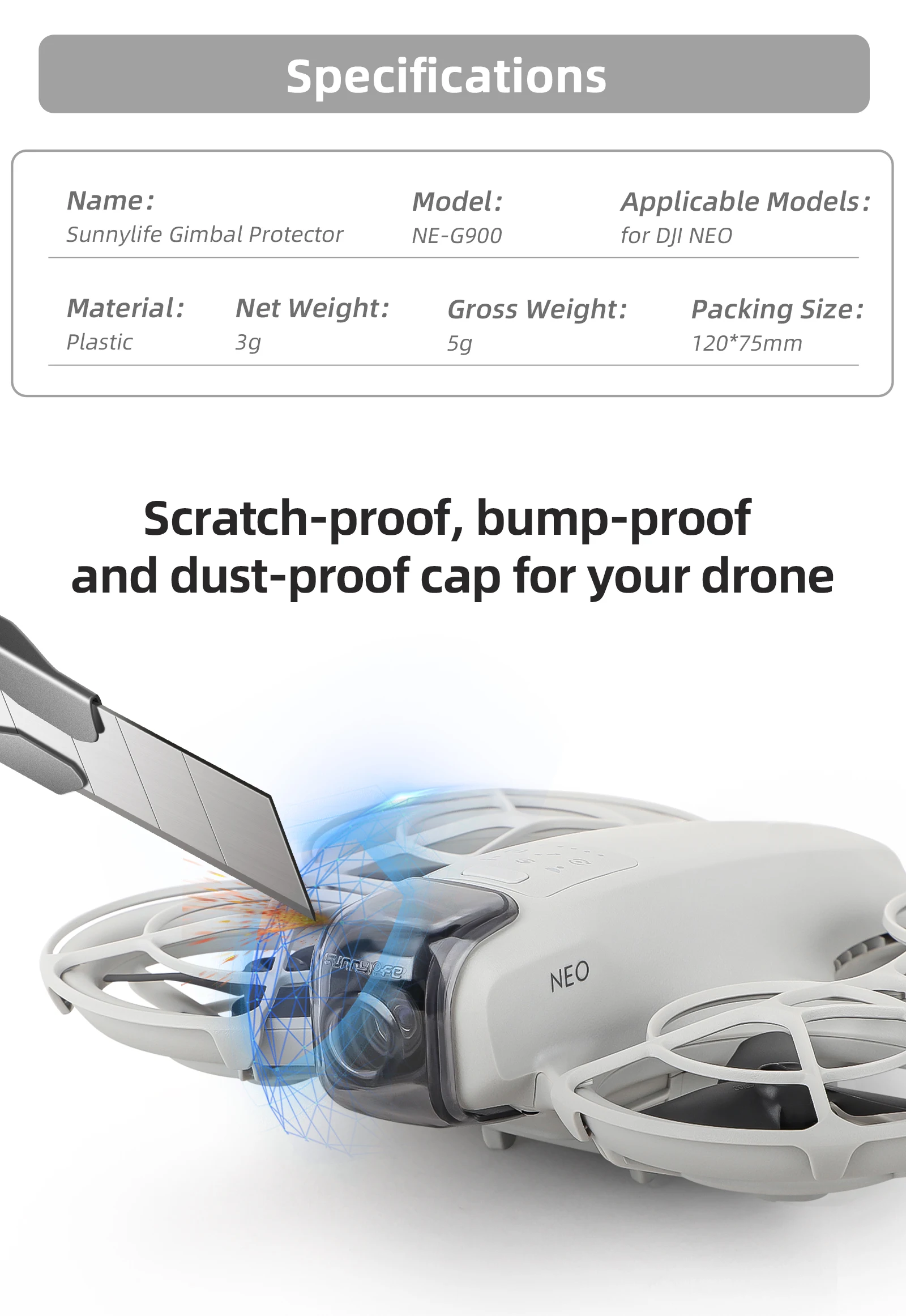 Защитный чехол для объектива DJI NEO