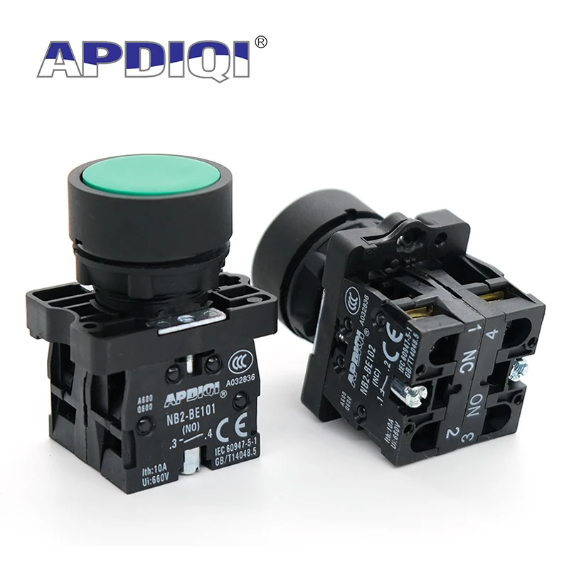 APDIQI 1 шт. XB2 EA31 пластиковый перезапуск питания остановить Мгновенный кнопочный