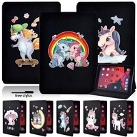 cover case for apple ipad air 3 10 5pro 11 2018 2022ipad 2 3 4ipad 5th6th7th genpro 10 5 cute unicorn tablet case pen