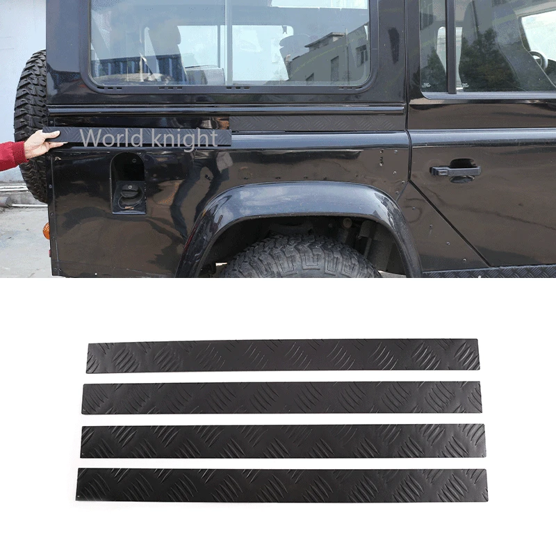 

For Land Rover Defender 110 130 2004-2018 Alloy Car Body Side Door Decoration Strip Protection Cover,Auto Modification Accessory