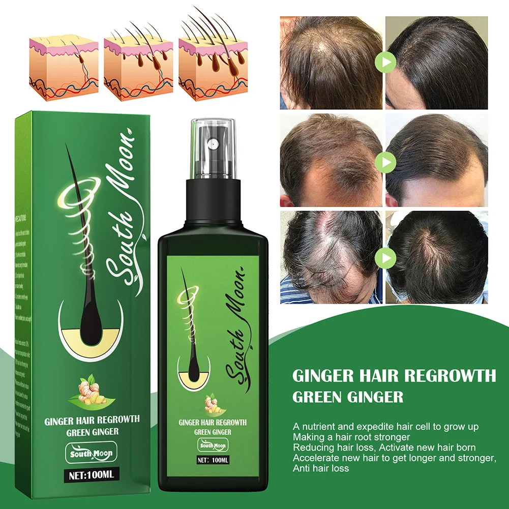

100ml Hair Growth Spray Natural Ginger Baldness Hair Loss Repair Spray Hair Care Hair Regrowth Oil For Longer Fuller Hair Loss