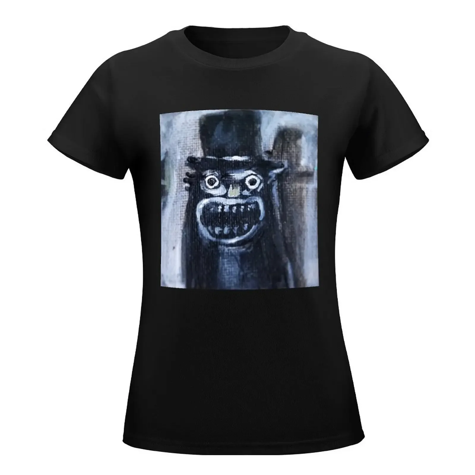 Футболка Babadook корейская модная женская милая футболка летняя одежда для женщин