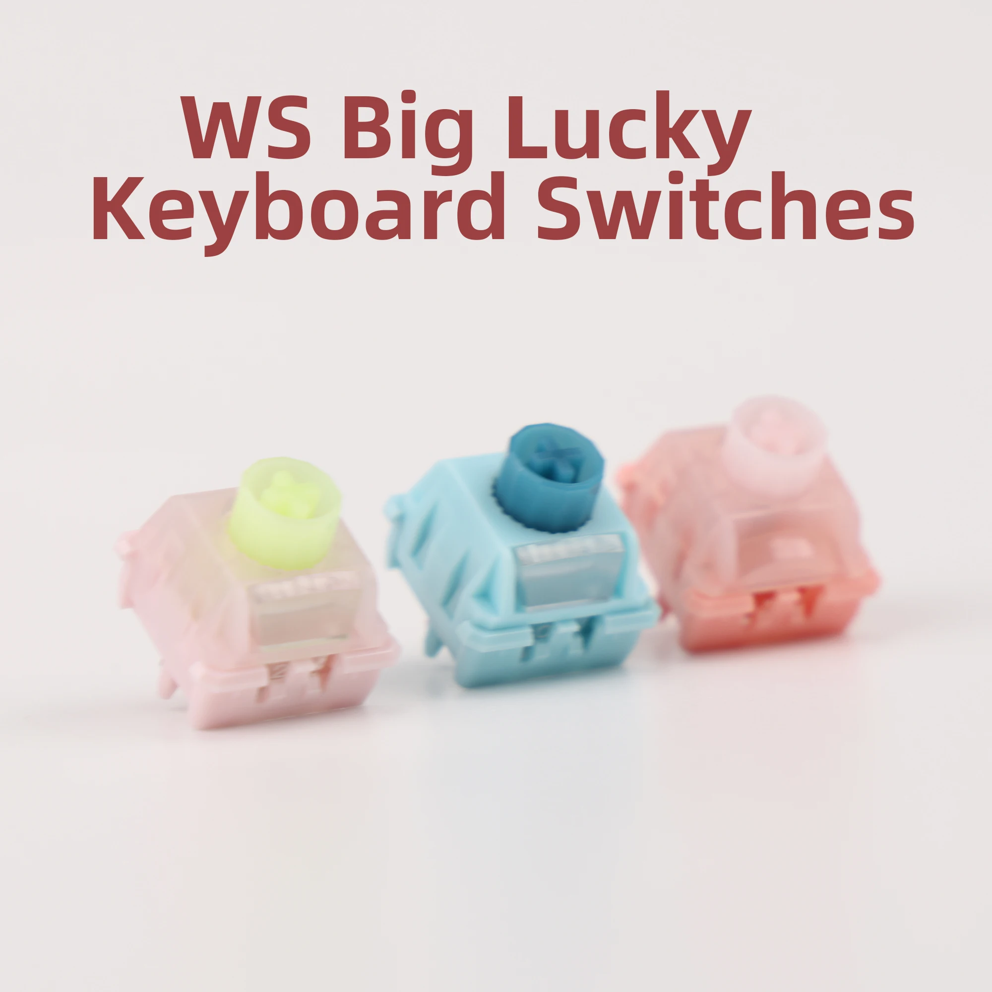 Фото Механические переключатели WS BigLucky, 5-контактные, предварительно смазанные, со светодиодным рассеивателем, для механических клавиатур MX №1
