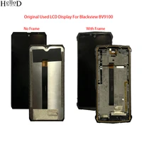 100 original tested used lcd screen for blackview bv9100 lcd display with frame touch screen digitizer assembly