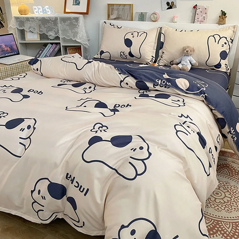 

Summer Bedding Set Linen 2 Bedrooms Twin Size Anime Linen Queen Comforter Duvet Covers Kingsize Cute Bed Sheets