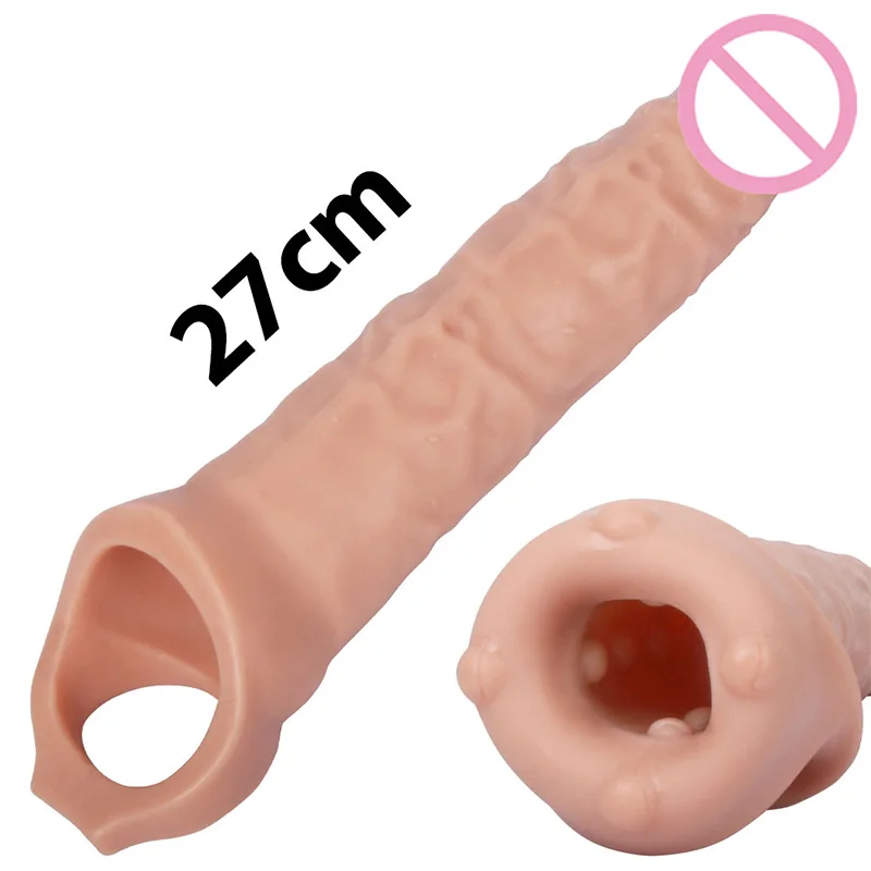 

Sex Toys For Men Penis Sleeve Penise Enlargement Extender Condoms Small Cock Increase Extension Nozzles Goods For Adults 18