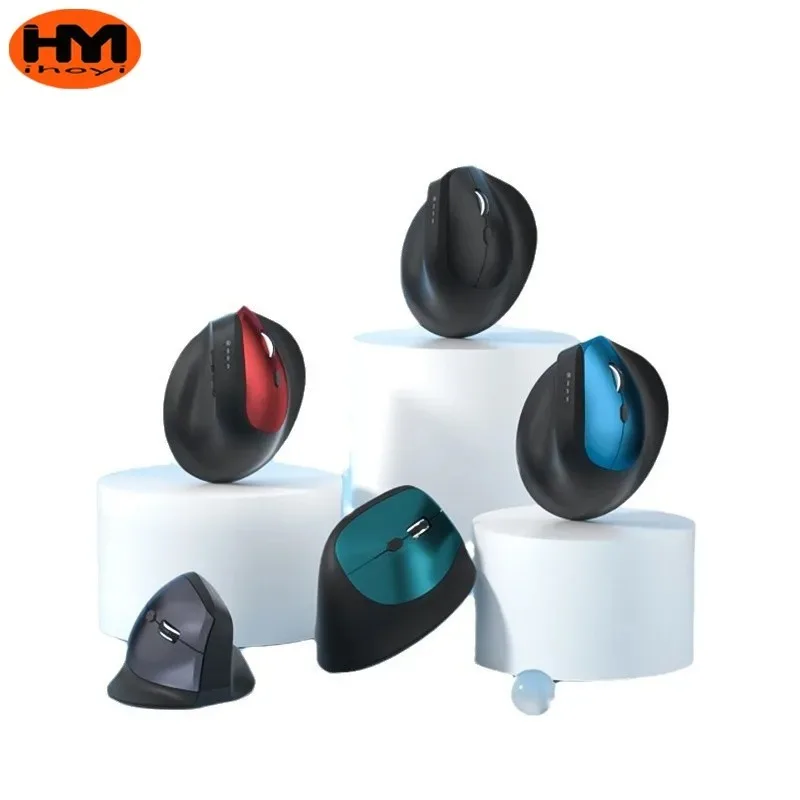 Оригинальная беспроводная мышь ihoyi эргономичная 2 4G Bluetooth офисная бесшумная с