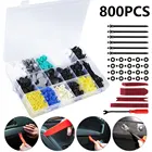 800 шт. автомобильный Пластик заклепки автомобиля Fender Бампер внутренняя отделка пуш-ап зажимы набор автомобильные аксессуары с инструментом двери Панель вкладыш