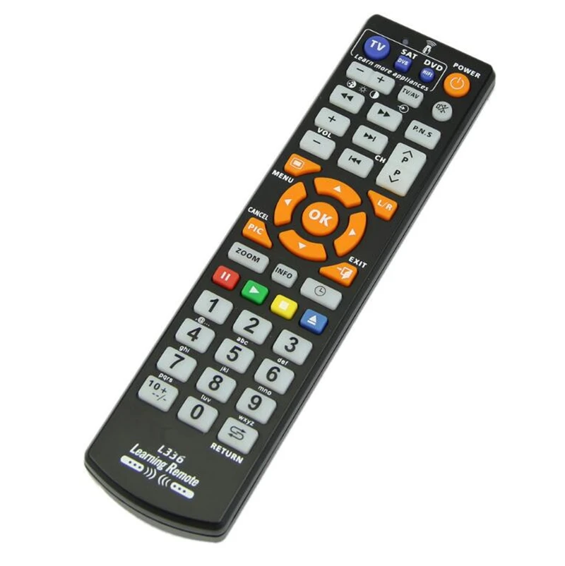 

100pcs/lot Universal Remote Control L336 Copy Smart Controller IR Remote Control With Learning Function for TV CBL DVD TV BOX