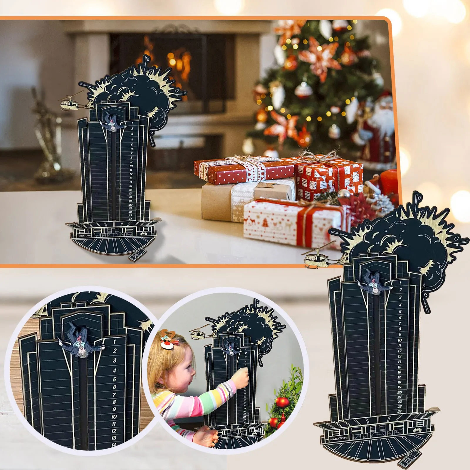 Календарь с надписью наклетоми 25 дней