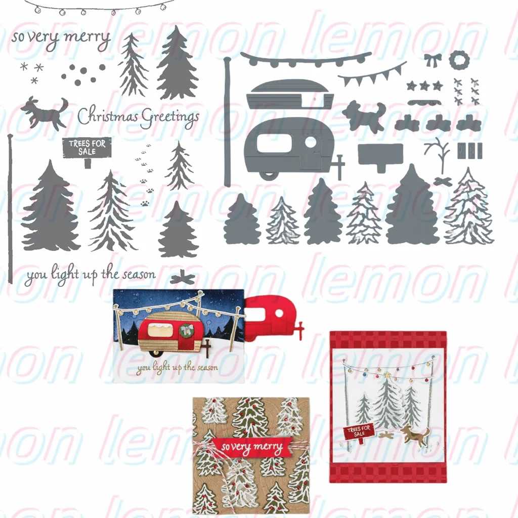 

2022 Christmas Clear Stamps Metal Cutting Dies Scrapbooking Craft DIY For Decor Embossing Template Make Card Album Diary Supplie