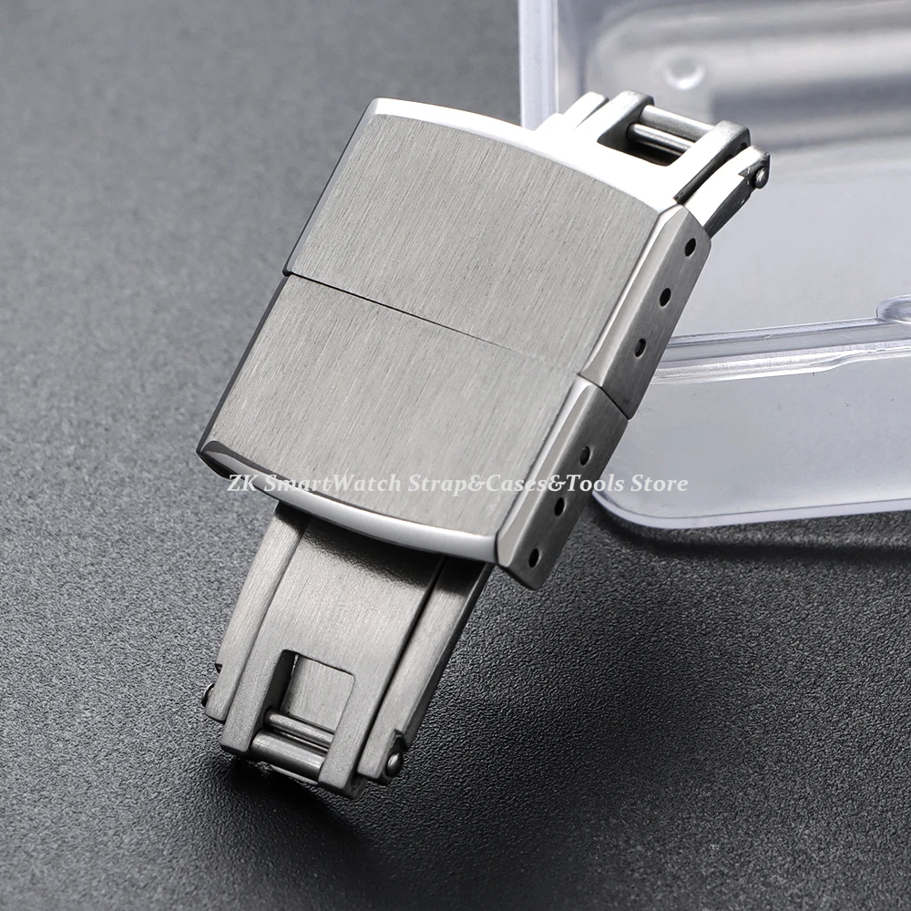 Kat Toka Çift Tıklama Kelebek 16mm 18mm 20mm Hızlı Bırakma Düz Uçlu Evrensel CTS Kayış Moda Çelik Fırça Orijinal Toka