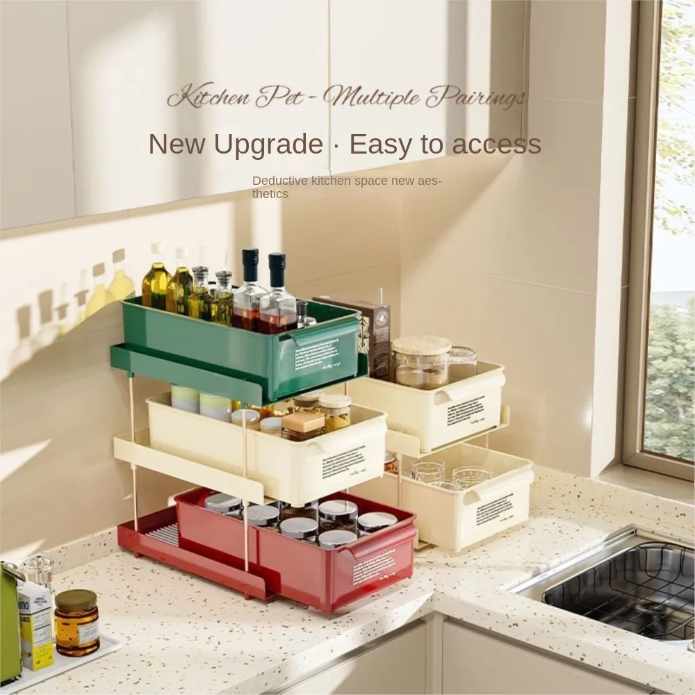 Кухонная полка домашний многослойный Настольный органайзер для приправ коробка