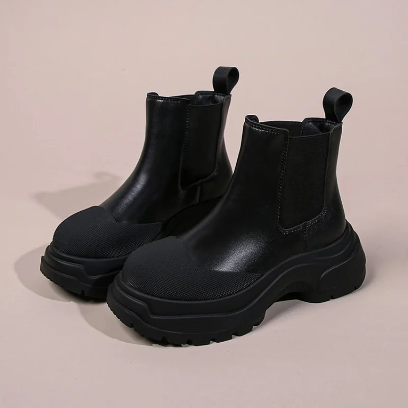 Chelsea Boots Platform Chunky Women Shoes 2022 New Winter Casual Sports Shoes Snow Ankle Boots Punk Goth Fad Mujer Zapatillas