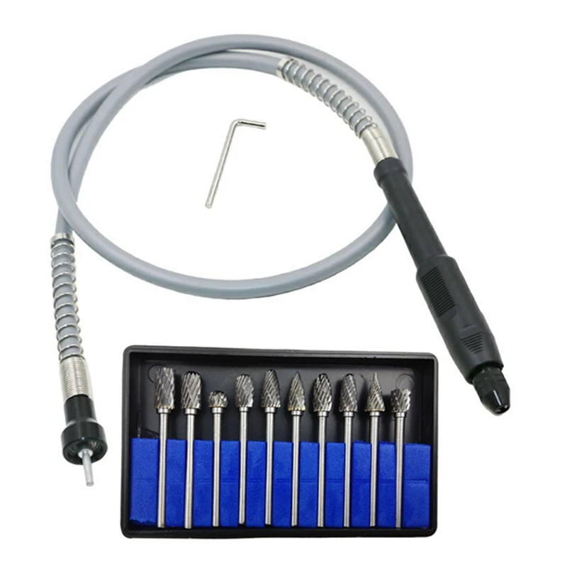 

108Cm Flexible Flex Shaft With Keyless Chuck 1/8 Inch 3.175Mm Connector Electric Grinder Power Rotary Tool