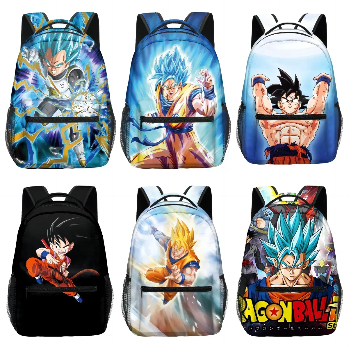 Рюкзак с принтом Драконий жемчуг для мальчиков и девочек повседневный дорожный