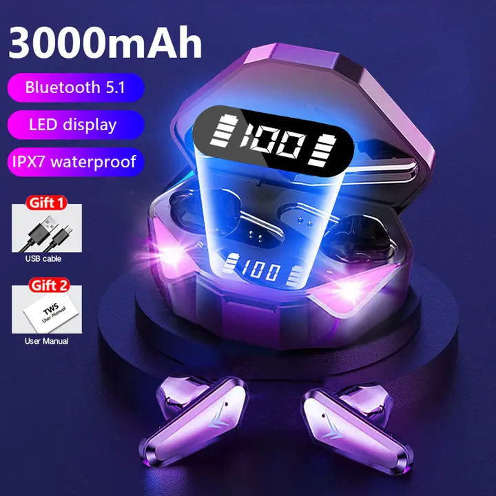 

TWS Bluetooth 5.0 Headphone 9D Stereo Sports Waterproof Wireless Earphone 3500mAh Charging Box Earbuds With Microphone Headsets