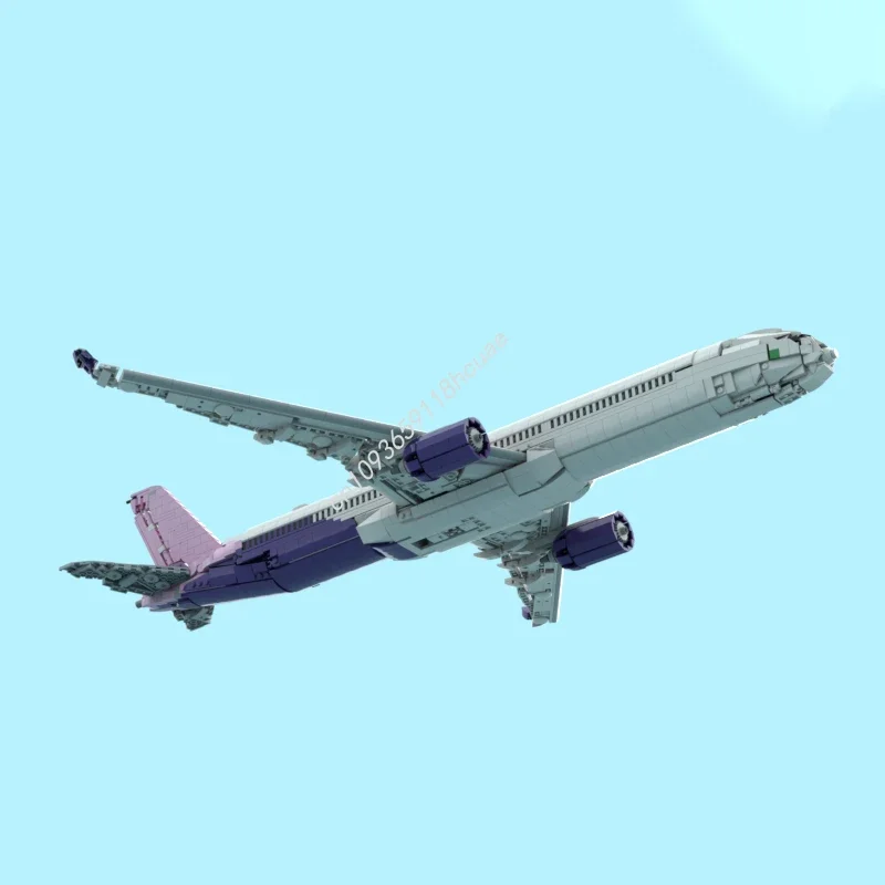 2847 деталей MOC: Конструктор-модель самолета Airbus A350-1000 (Рияд), развивающая игрушка, подарок на праздник (art.: 3920db7d7c3bb) - 3920db7d7c3bb