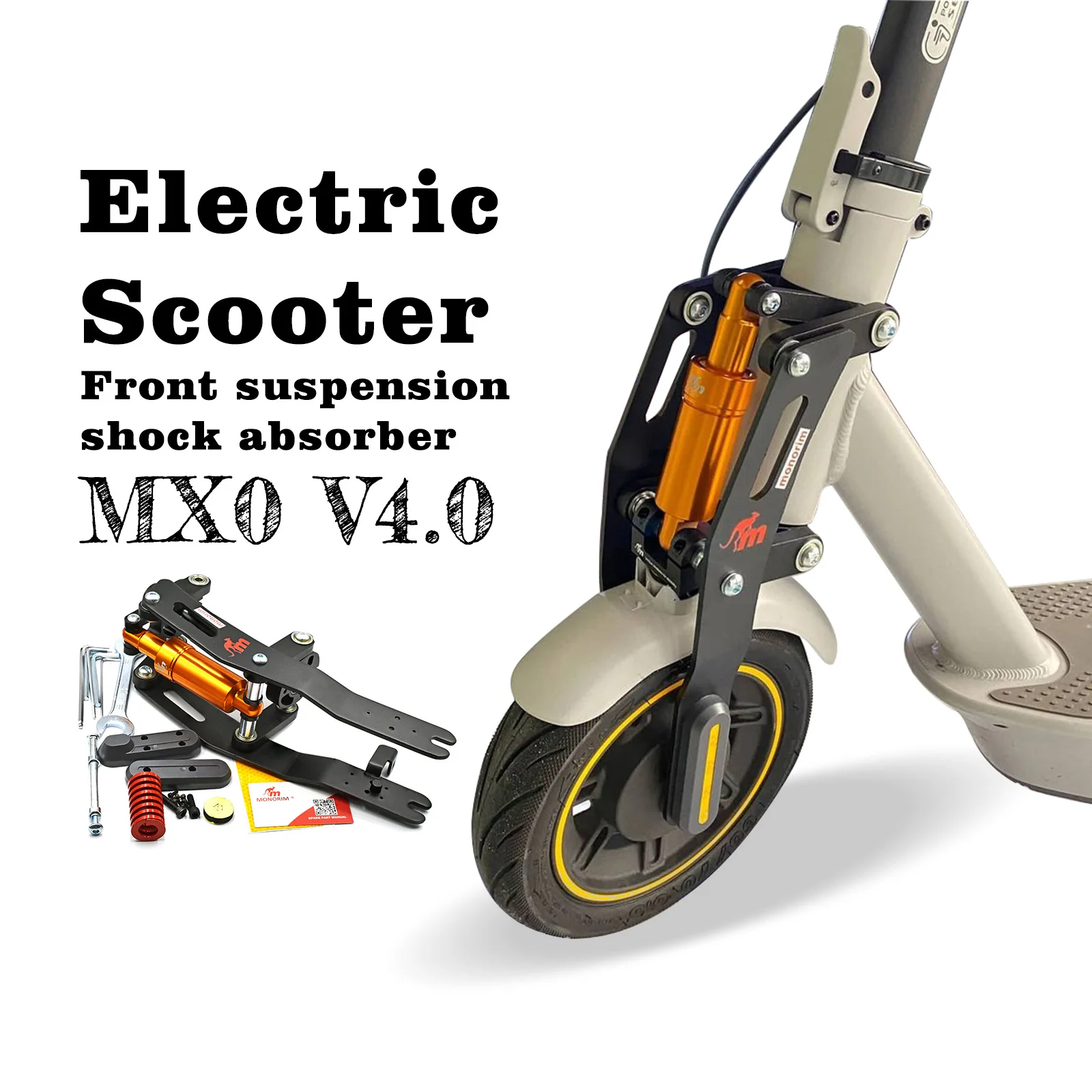 Передняя подвеска Monorim MX0 V4 для Segway Ninebot Scooter Max G30 D/E/P/DII/LEII/LD/LE/LP амортизирующие