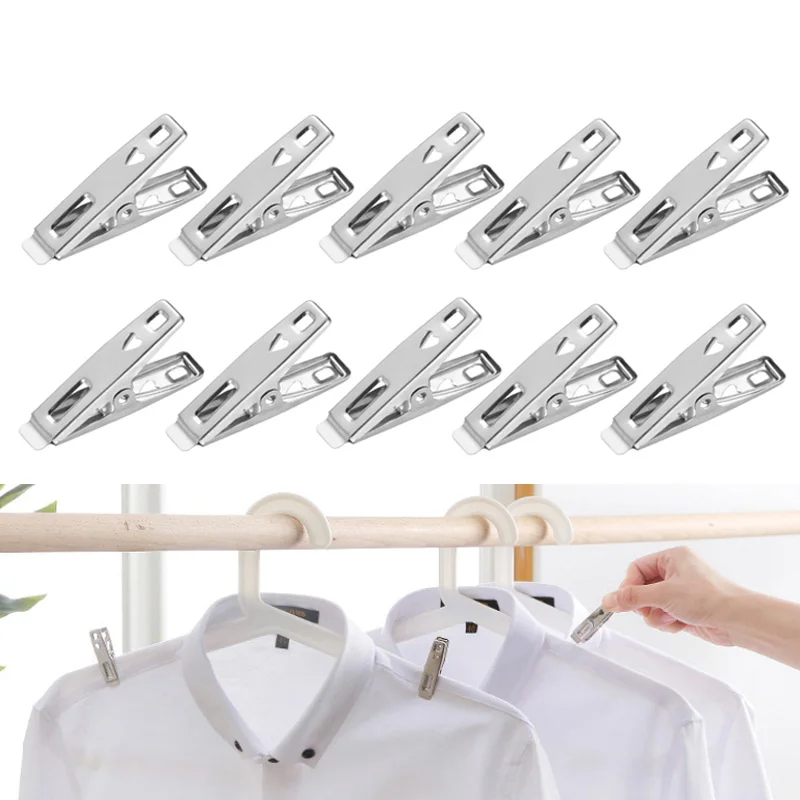 

20/40 шт., зажимы для одежды из нержавеющей стали