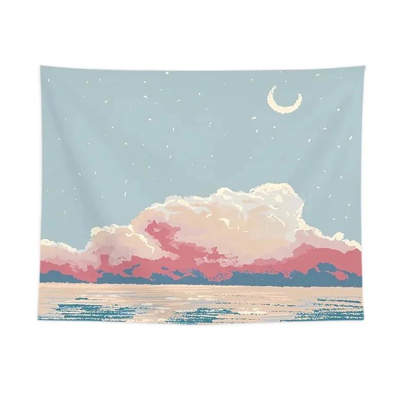 Милая девушка комната подвесная Ткань Домашний Декор облако шаблон фон ткань