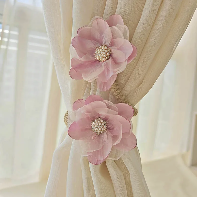 

Завязки для штор с цветочным принтом