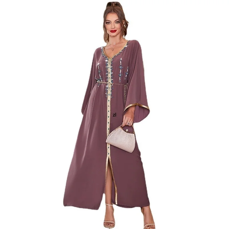 

Caftan Marocain Long Arabic Dress Kaftan Pakistan Arabic Turkey Islam Saudi Abaya Dubai Evening Party African Dresses for Women