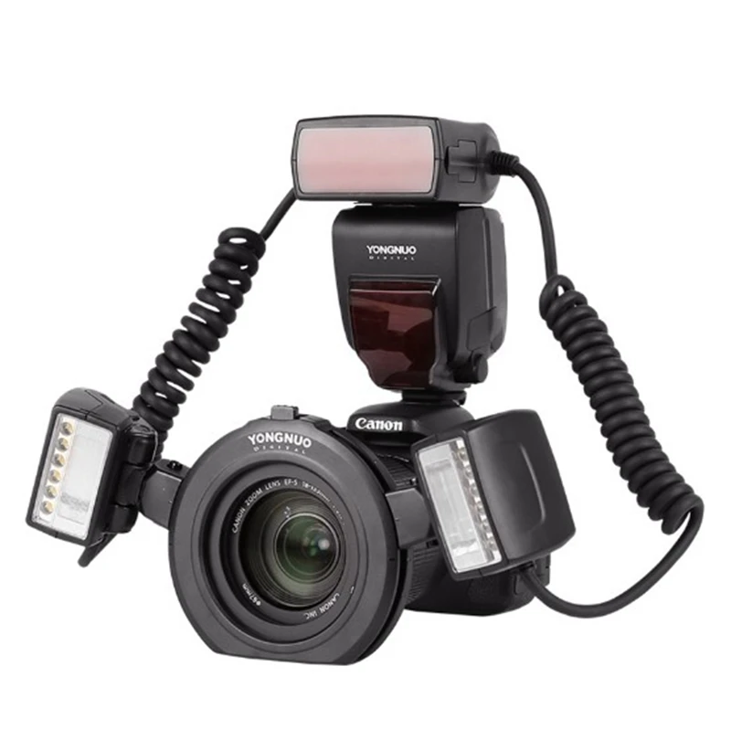

YONGNUO YN24EX E-TTL Macro Shooting Camera Speedlite Ring Light Flash With Double Head