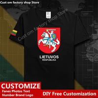 lithuania lithuanian cotton t shirt custom jersey fans diy name number logo hip hop loose casual t shirt ltu lietuva lietuvos