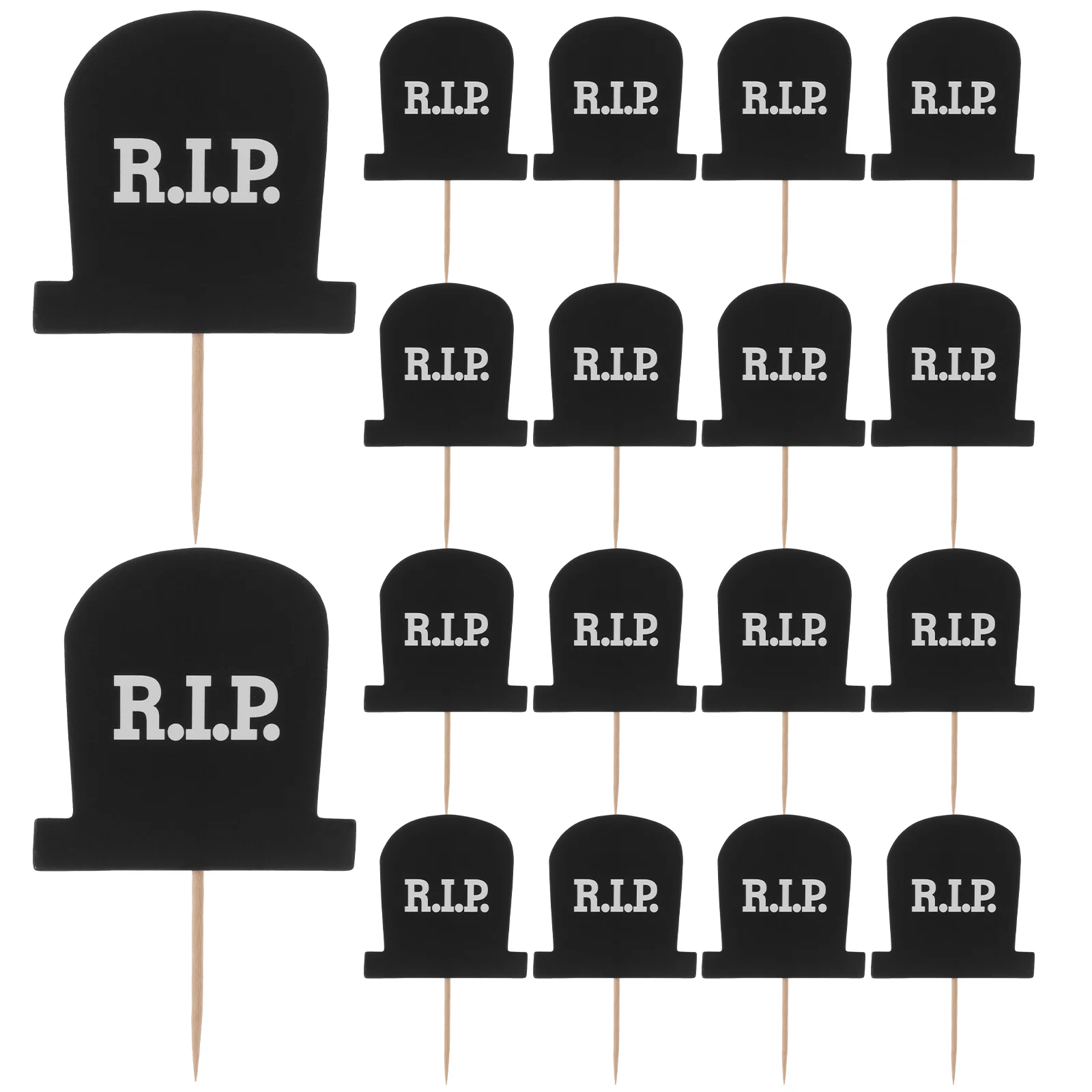 10 шт. Хэллоуин привидение кладбище Рип зубочистка украшение для торта топперы