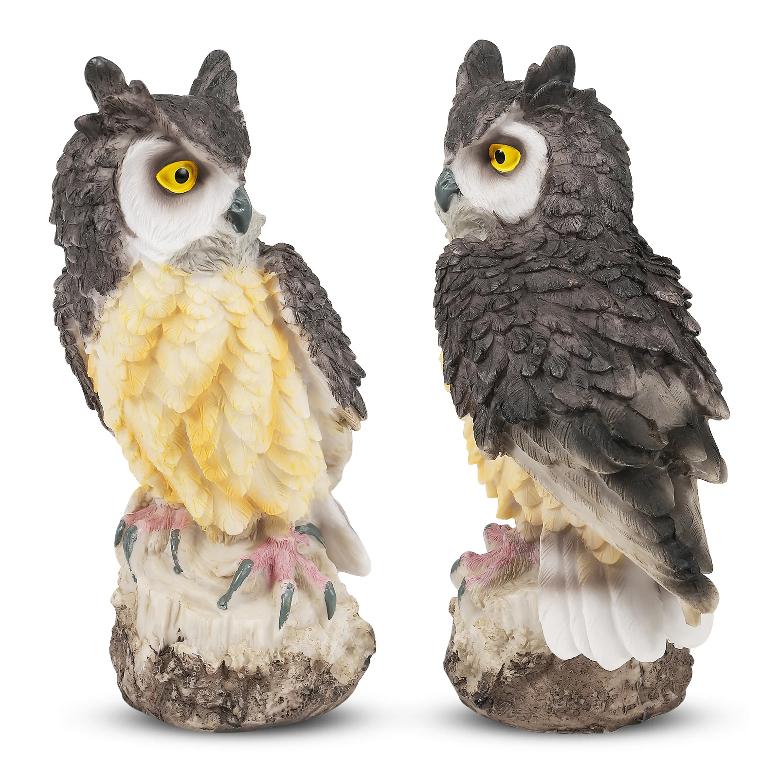 

Birds Scarecrow Fake Horned Owl Birds Repellent Garden Yard Protectors Decoration Deterrent Scarecrow Ornament Home Accessories