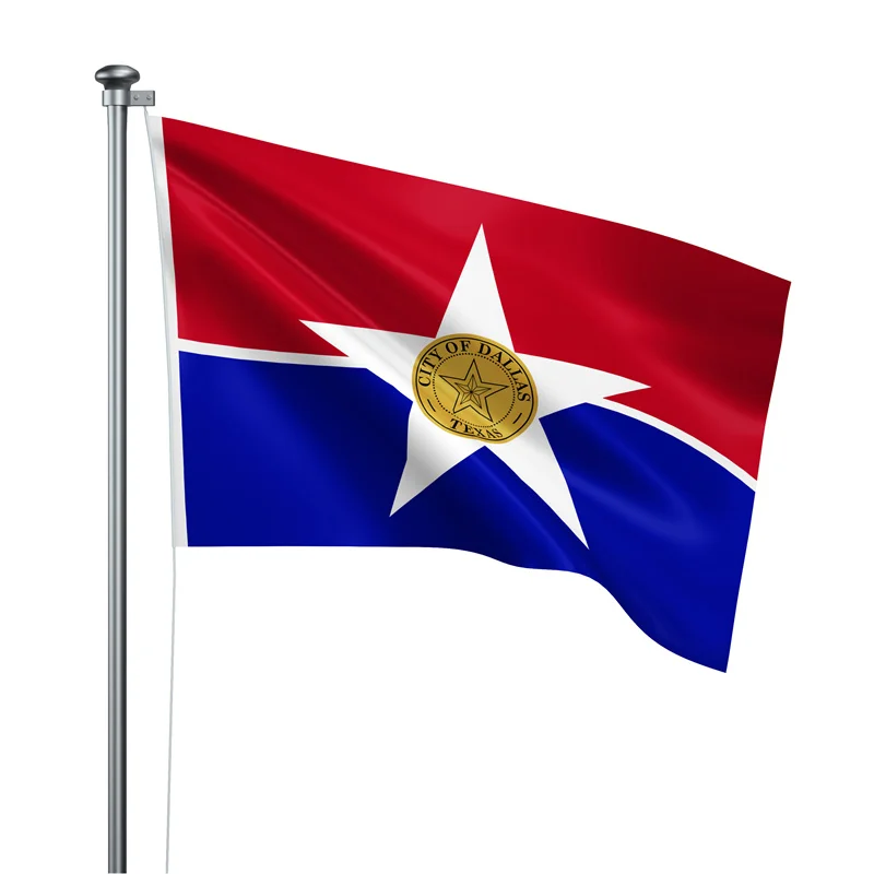 Aertemisi Флаг Даллас и Техас 150x90 см
