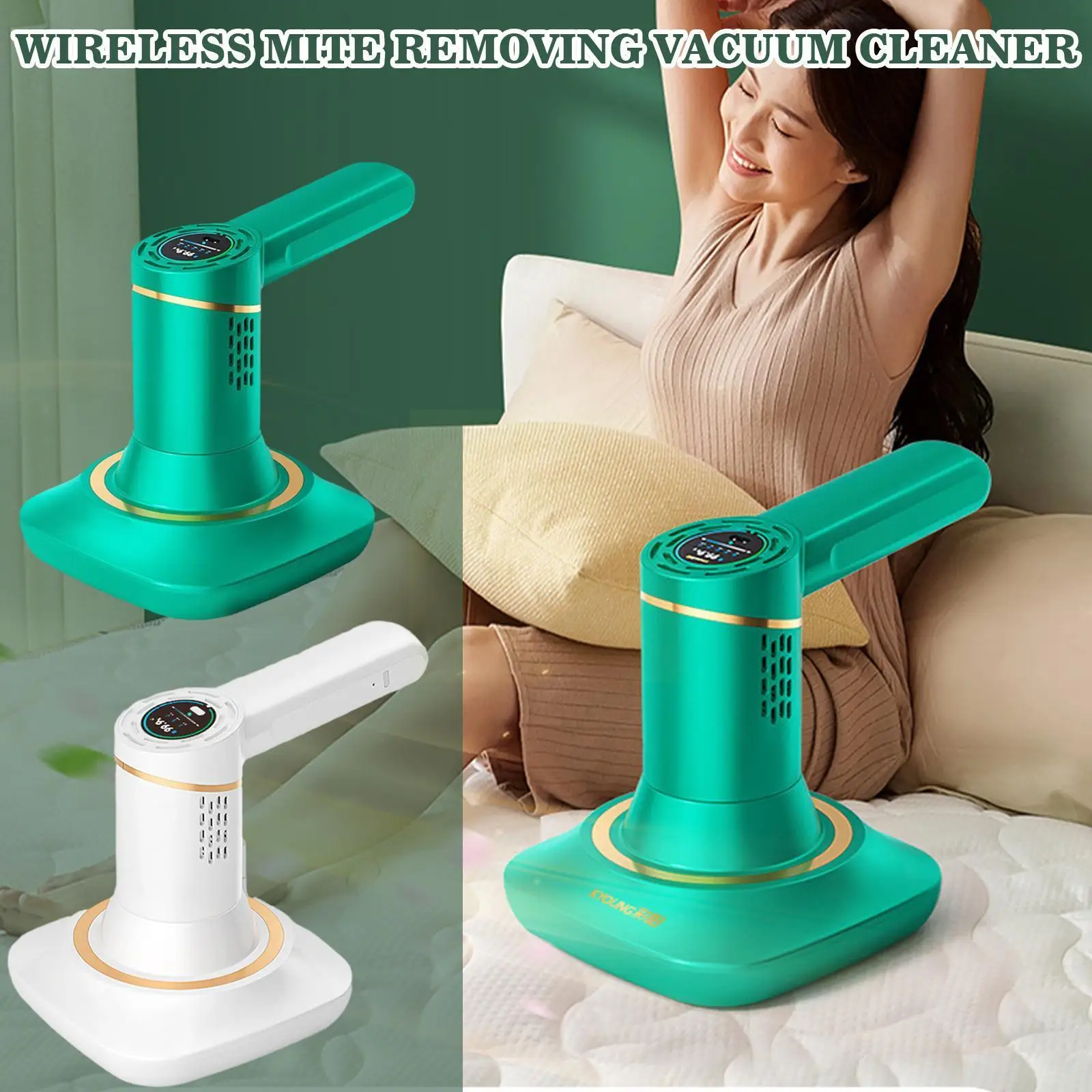 

Rechargeable Mite Removal Vacuum Cleaner Wireless Handheld Vacuum Cleaner Mite Removal Instrument Powerful Suction For Sofa Y5f3