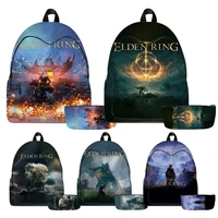 elden ring backpacks 2pcsset cartoon schoolbag pencil box school bags laptop rucksack kids primary mochila