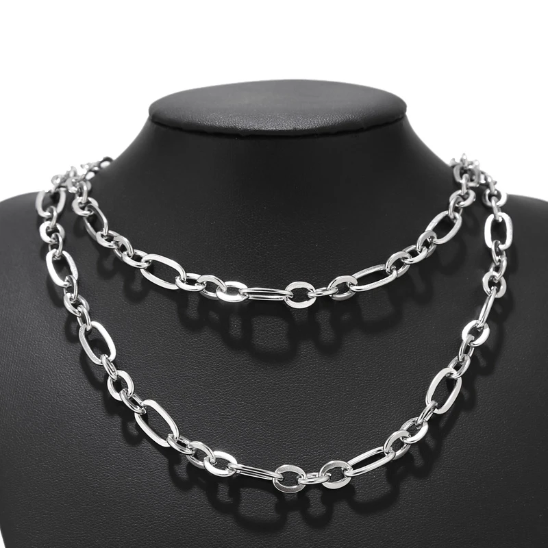 1 м нержавеющая сталь ручной работы Rolo кабельные цепи золото плоская проволока