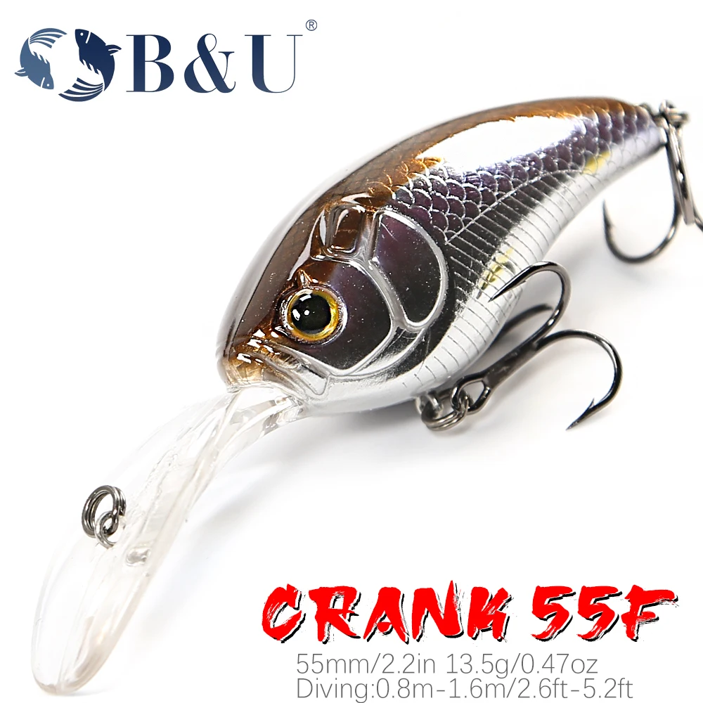 

B&U JERK CRANKBAIT LURE Floating 13.5g Hot Model Fishing Lure Hard Bait Wobbler Crank Quality Professional Depth 0.8-1.6m