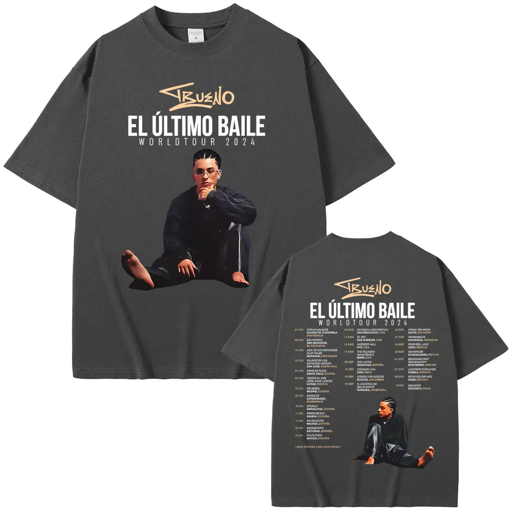 Limited Rapper Trueno El Ultimo Balie World Tour 2024 T-shirt Men Women Hip Hop Fashion Oversized T-shirts Men's Casual T Shirts