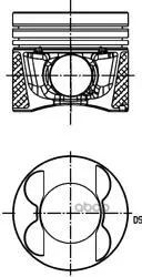 Поршень Dm.83.00x2.0x1.75x2.0 +0.25 Цена За 1 Шт Mercedes-Benz Sprinter/W166/W176/W204/W205/W212/W221/W222/W246/W639/X156/X20...