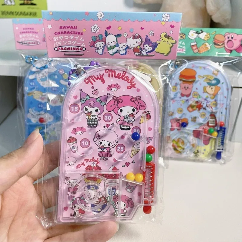 

Sanrio My Melody Games Console Pendant Hello Kitty Cinnamoroll Cartoon Children Pinball Machine Ejection Toys Children Gifts
