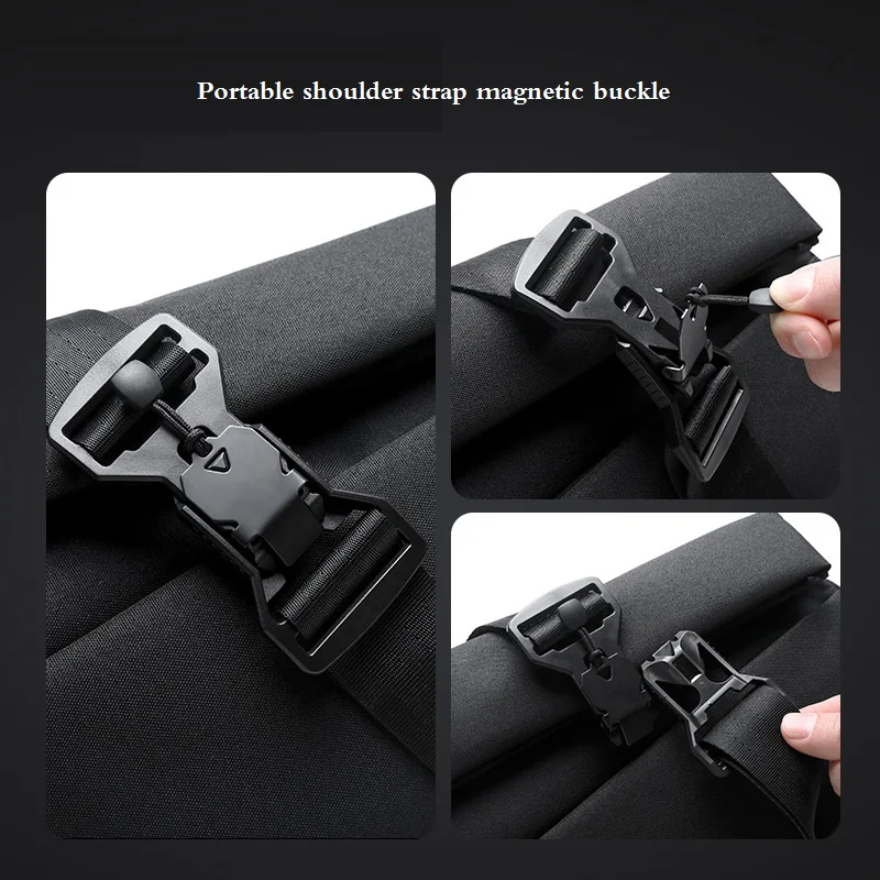 Trend Fashion Chest Bag 2023New Portable Magnetic Clasp Shoulder Strap Chest Bag Male Waterproof Motorcycle Riding Crossbody Bag